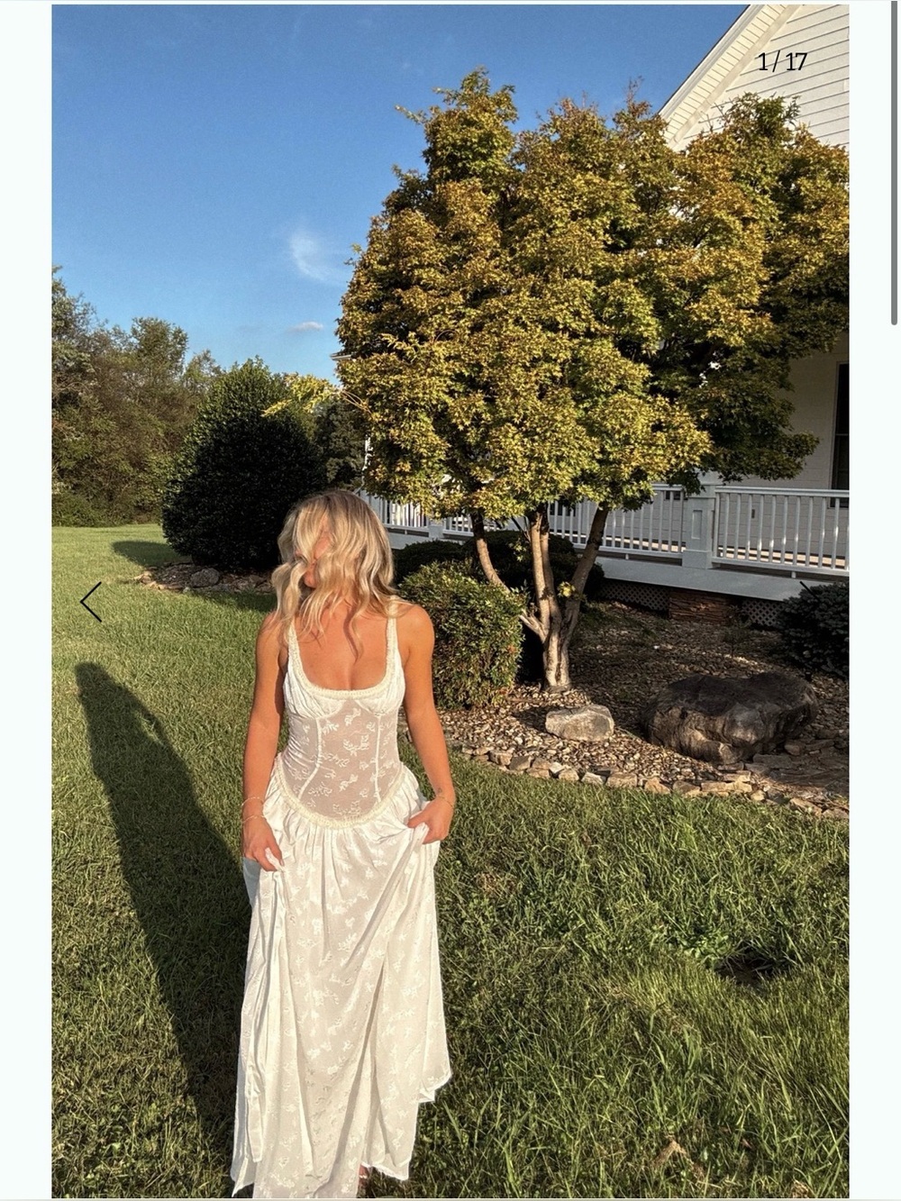 Revenge the Label White Maxi dress